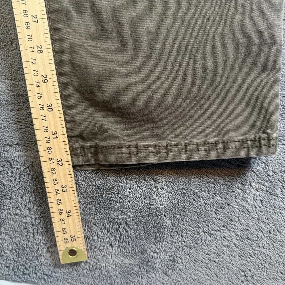 GH Bass Co Brown Canvas Hard Service Pants Men's 38x34 Outdoors Utility Workwear